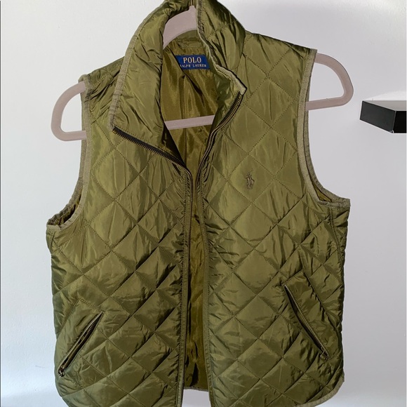 ralph lauren green vest